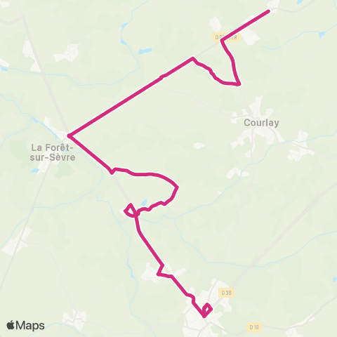 Tréma La Forêt s/ Sèvre - Moncoutant s/ Sèvre map