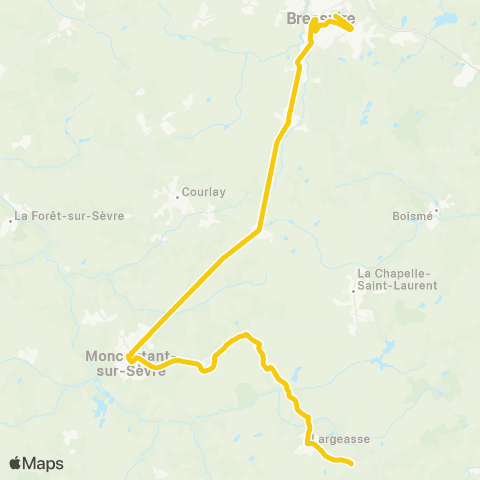 Tréma Scolaire Trayes / Bressuire map