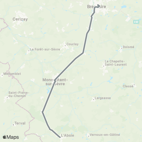 Tréma Scolaire L'Absie / Bressuire / l'Absie map