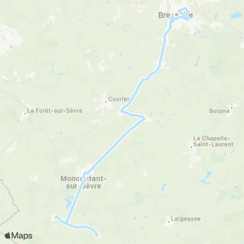 Tréma Scolaire S. Moncoutant / Bressuire / S. Moncoutant map