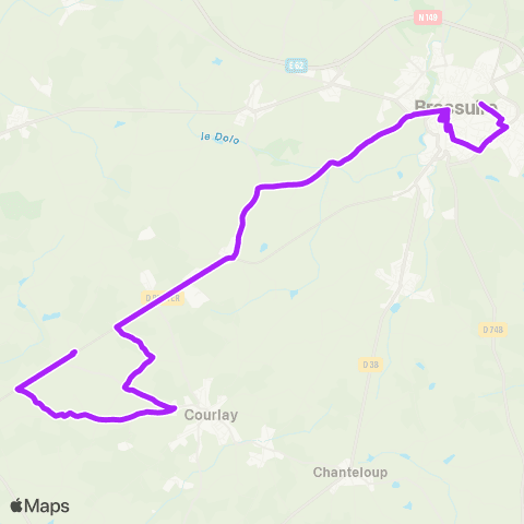 Tréma Scolaire Courlay / Bressuire / Courlay 2 map
