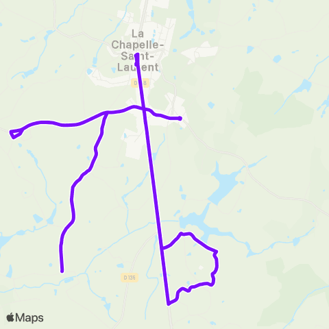 Tréma Scolaire La Chapelle St Laurent Prim map
