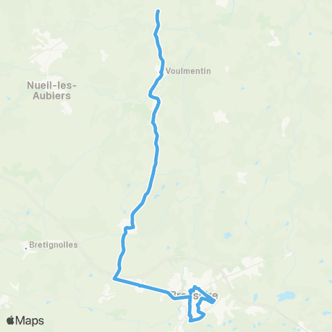 Tréma Bressuire Voulmentin Bressuire map