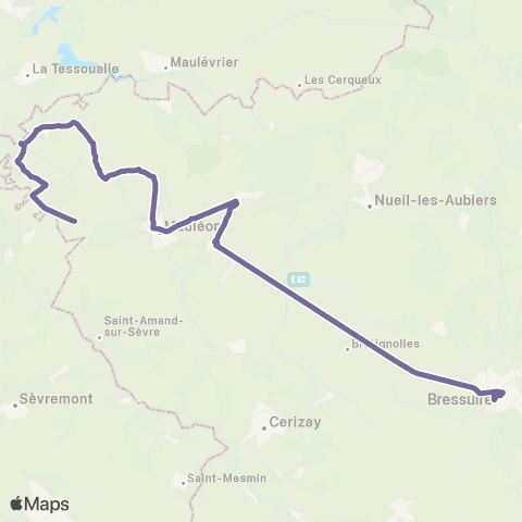 Tréma Bressuire Mauléon Bressuire map