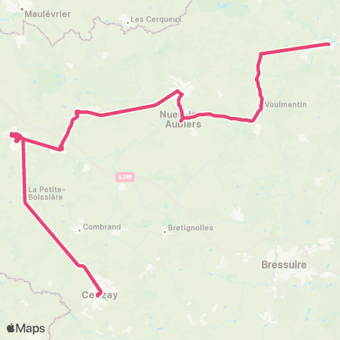 Tréma Scolaire Argenton / Mauléon / Cerizay map