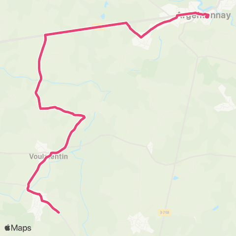 Tréma Scolaire Argentonnay / Voulmentin / Argentonnay map