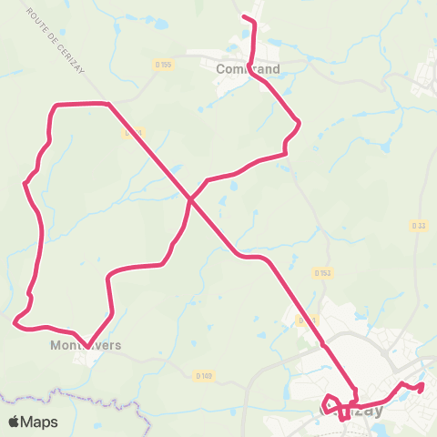 Tréma Scolaire Cerizay / Combrand / Cerizay map