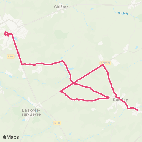 Tréma Scolaire Cerizay / Courlay / Cerizay map