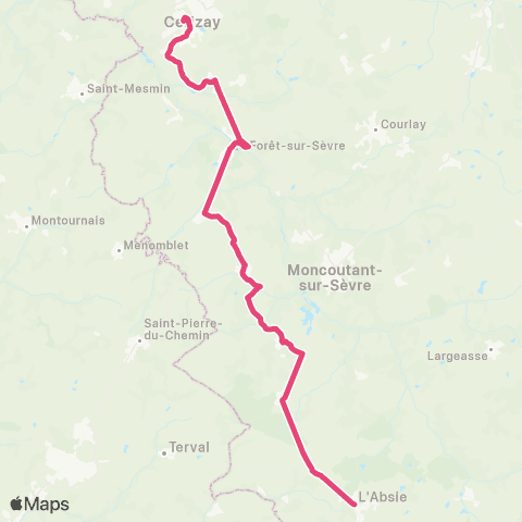Tréma Scolaire Cerizay / l'Absie / Cerizay map