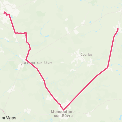 Tréma Scolaire Cerizay / Terves / Cerizay map