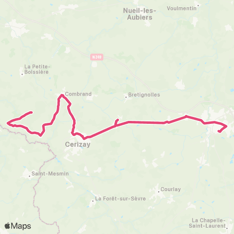 Tréma Scolaire Combrand / Bressuire / Combrand map