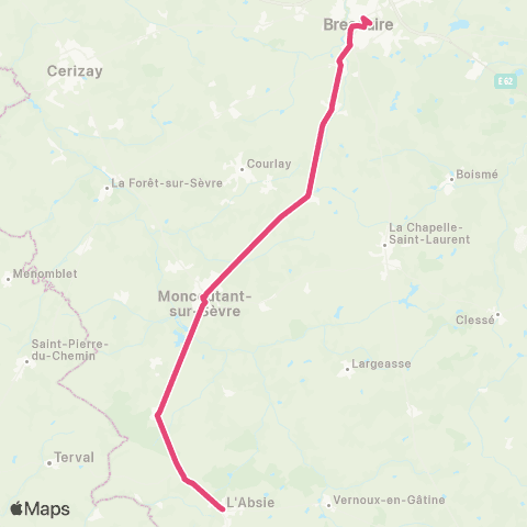 Tréma Scolaire L'Absie / Bressuire / l'Absie map