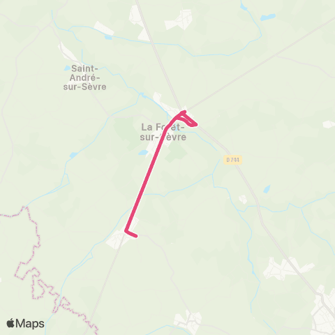Tréma Scolaire La Forêt sur Sèvre Prim 1 map