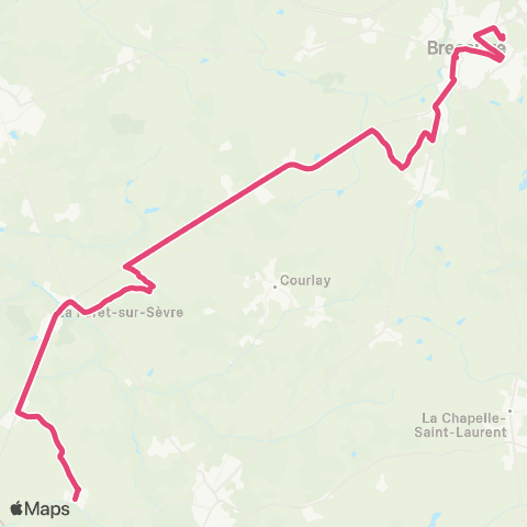 Tréma Scolaire La ronde / Bressuire / la ronde map