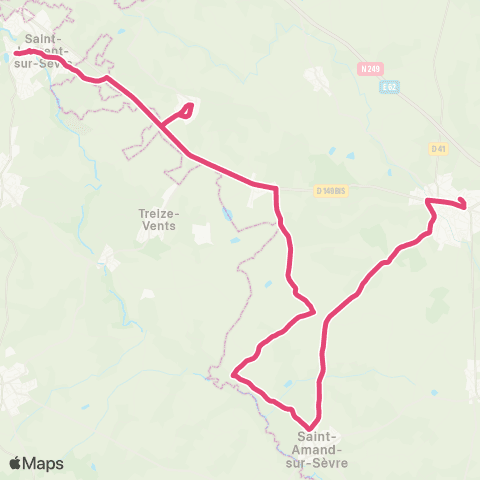 Tréma Scolaire Mauléon / St Laurent sur Sèvre / Mauléon map