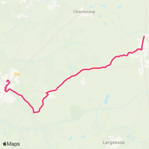 Tréma Scolaire Moncoutant / la Chapelle St Laurent / Moncoutant map