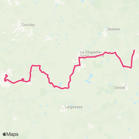 Tréma Scolaire Moncoutant / Nord Clesse / Moncoutant map