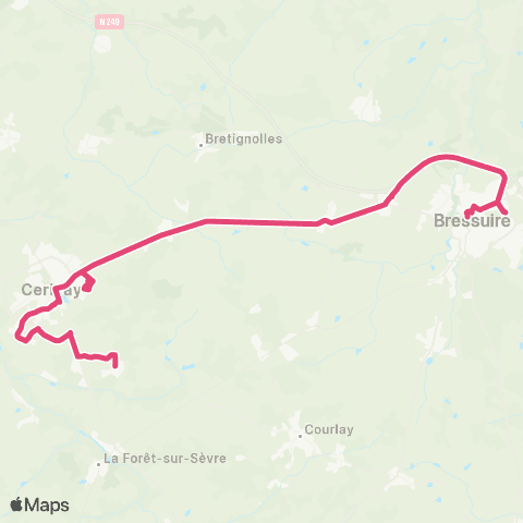 Tréma Scolaire Montigny / Bressuire / Montigny map