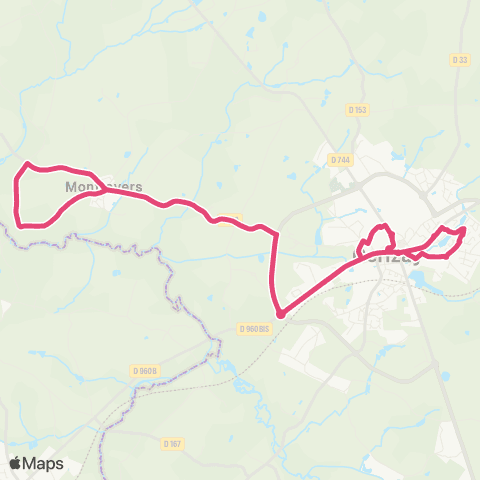 Tréma Scolaire Montravers Prim map
