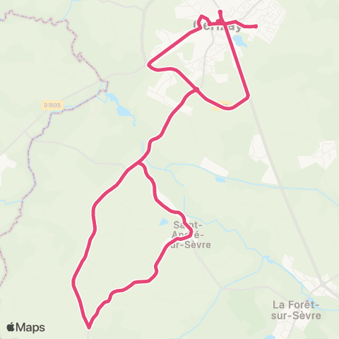 Tréma Scolaire St André sur Sèvre Prim map