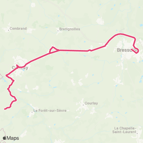 Tréma Scolaire St André s/ Sèvre / Bressuire / St André s/ Sèvre map