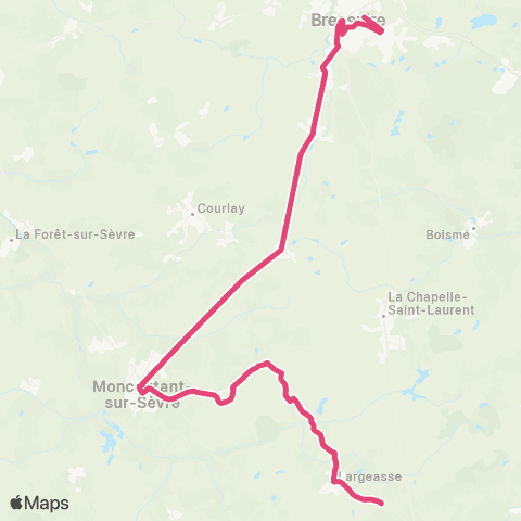 Tréma Scolaire Trayes / Bressuire map