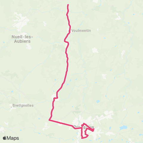 Tréma Scolaire Voulmentin / Bressuire / Voulmentin map