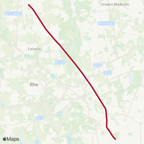 Trenord Saronno-Milano Bovisa-Milano Cadorna map