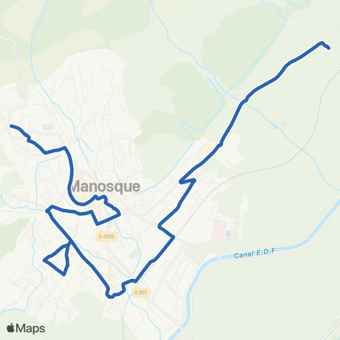 Trans'Agglo Manosque Thomassine - Quintrands map