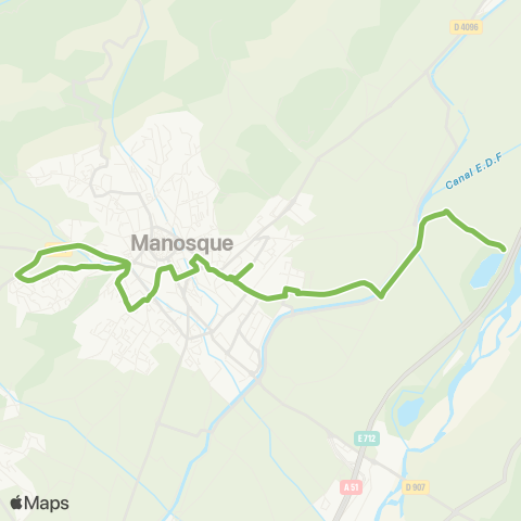 Trans'Agglo Manosque Repasse - Vannades map