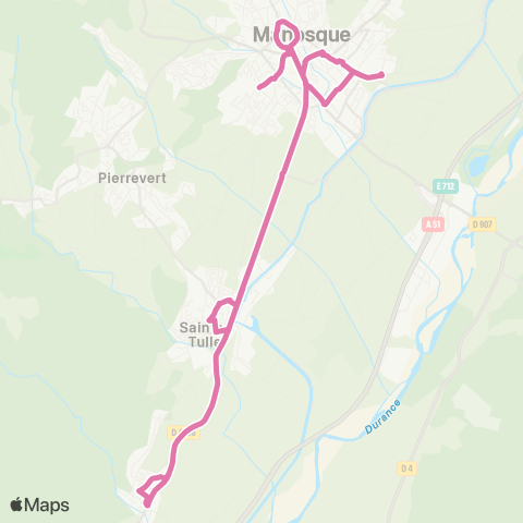 Trans'Agglo Corbières - Sainte Tulle - Manosque map