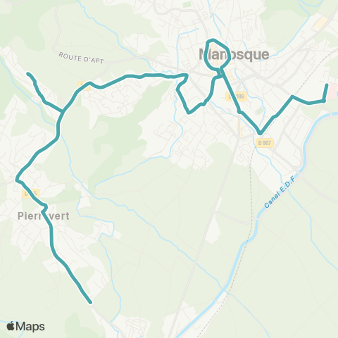 Trans'Agglo Pierrevert - Manosque map