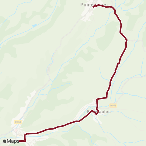 Trans'Agglo Puimoisson - Roumoules - Riez map