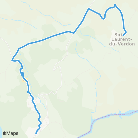 Trans'Agglo St Laurent - Quinson map