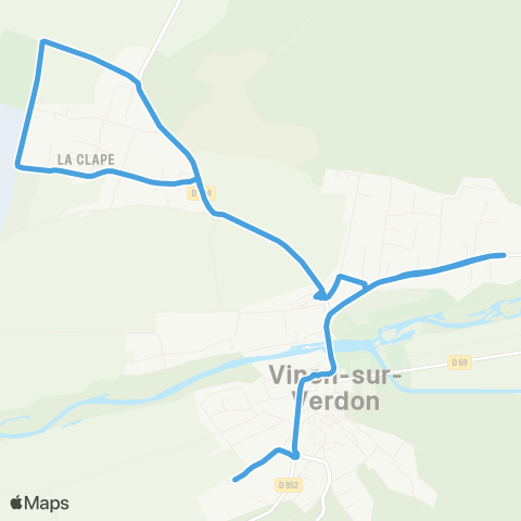Trans'Agglo Vinon - Vinon map