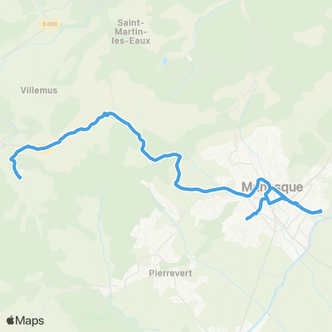 Trans'Agglo Montfuron-Manosque map