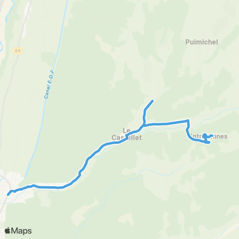 Trans'Agglo Entrevennes - Oraison map