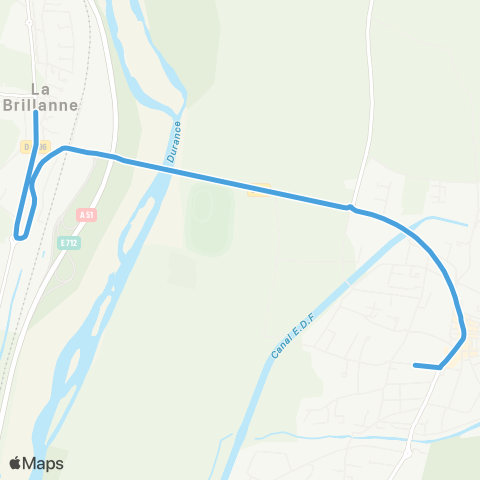 Trans'Agglo La Brillanne - Oraison map