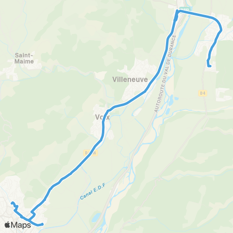 Trans'Agglo Oraison-la Brillanne-Manosque map