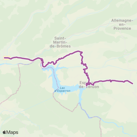 Trans'Agglo Albiosc - Esparron map