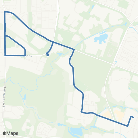 TriMet MAX Shuttle map