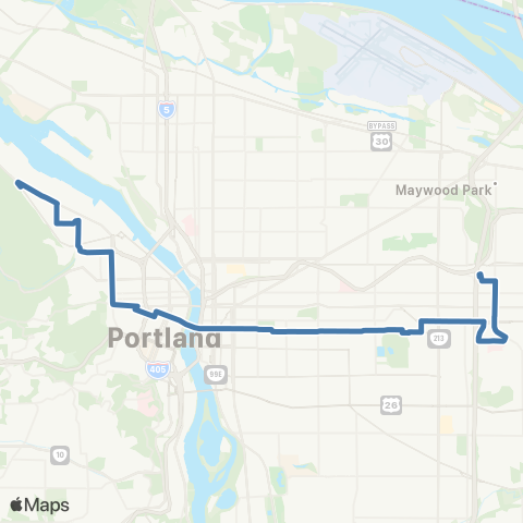 TriMet Belmont / NW 23rd map