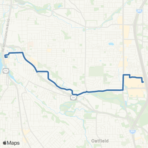 TriMet Milwaukie map