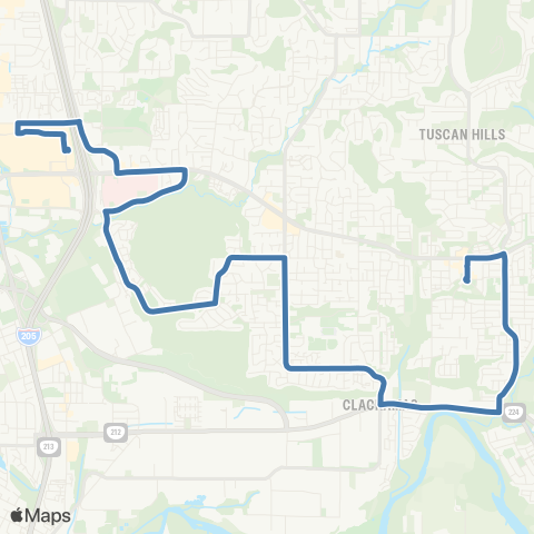 TriMet Mather Rd map