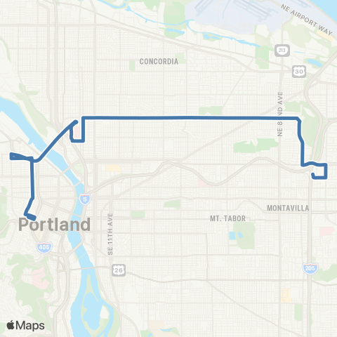 TriMet Fremont / NW 18th map