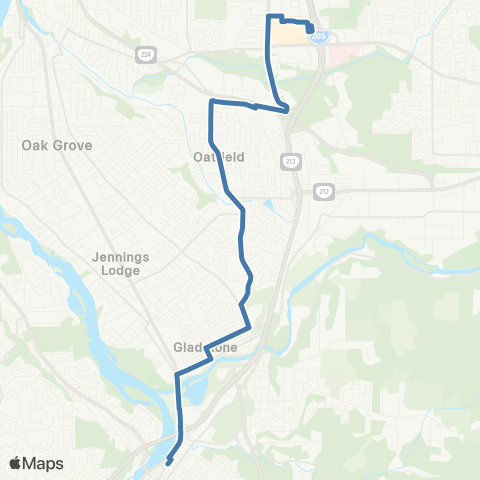 TriMet Webster Rd map