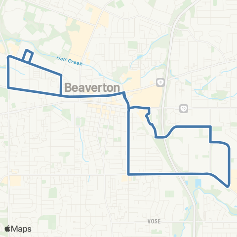 TriMet Arctic / Allen map
