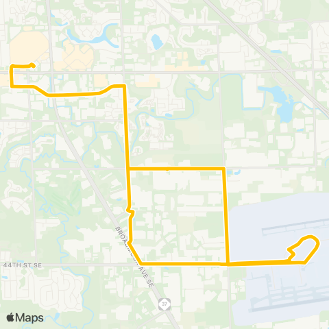 The Rapid Airport Industrial map