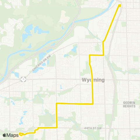 The Rapid Wyoming map