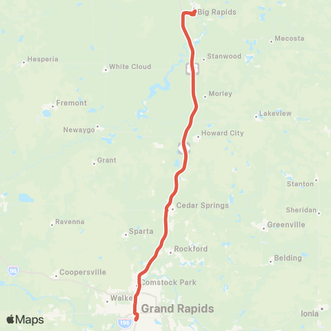 The Rapid Ferris State map